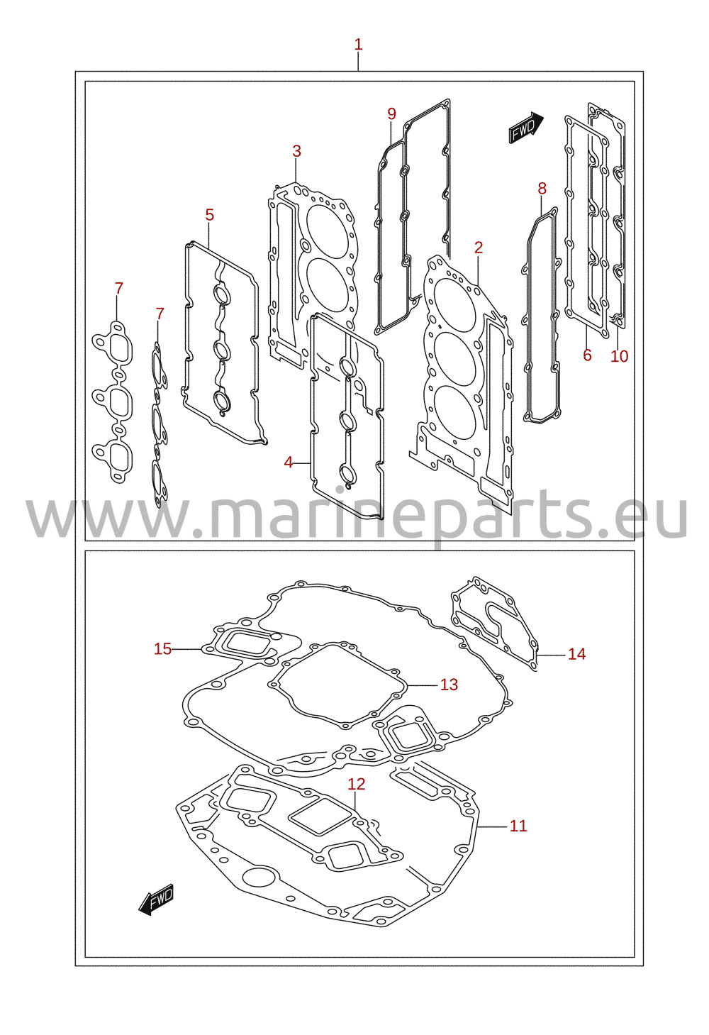 Gasket set (optional)