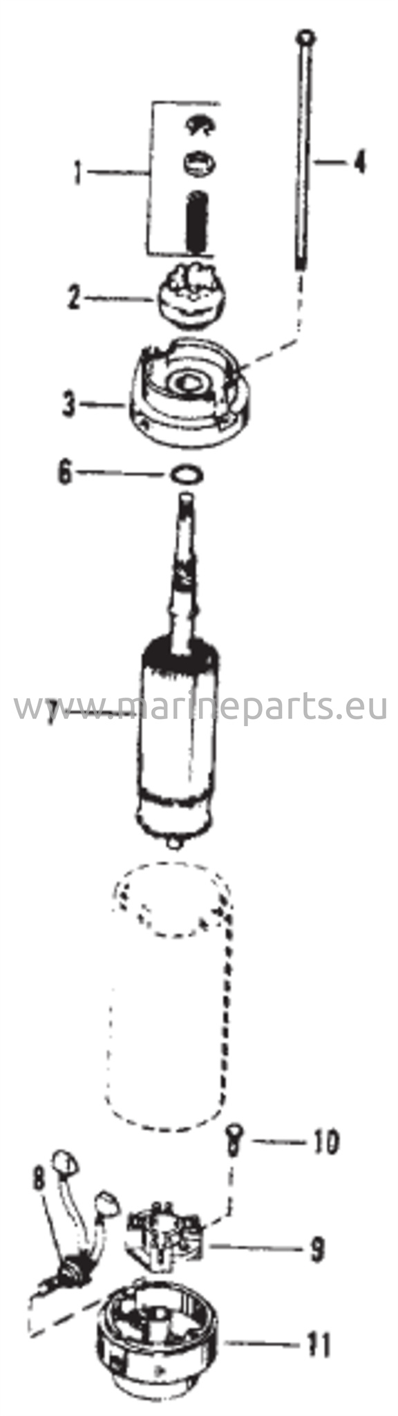 Sähköstarttimoottori (9 hampainen pinjoni)