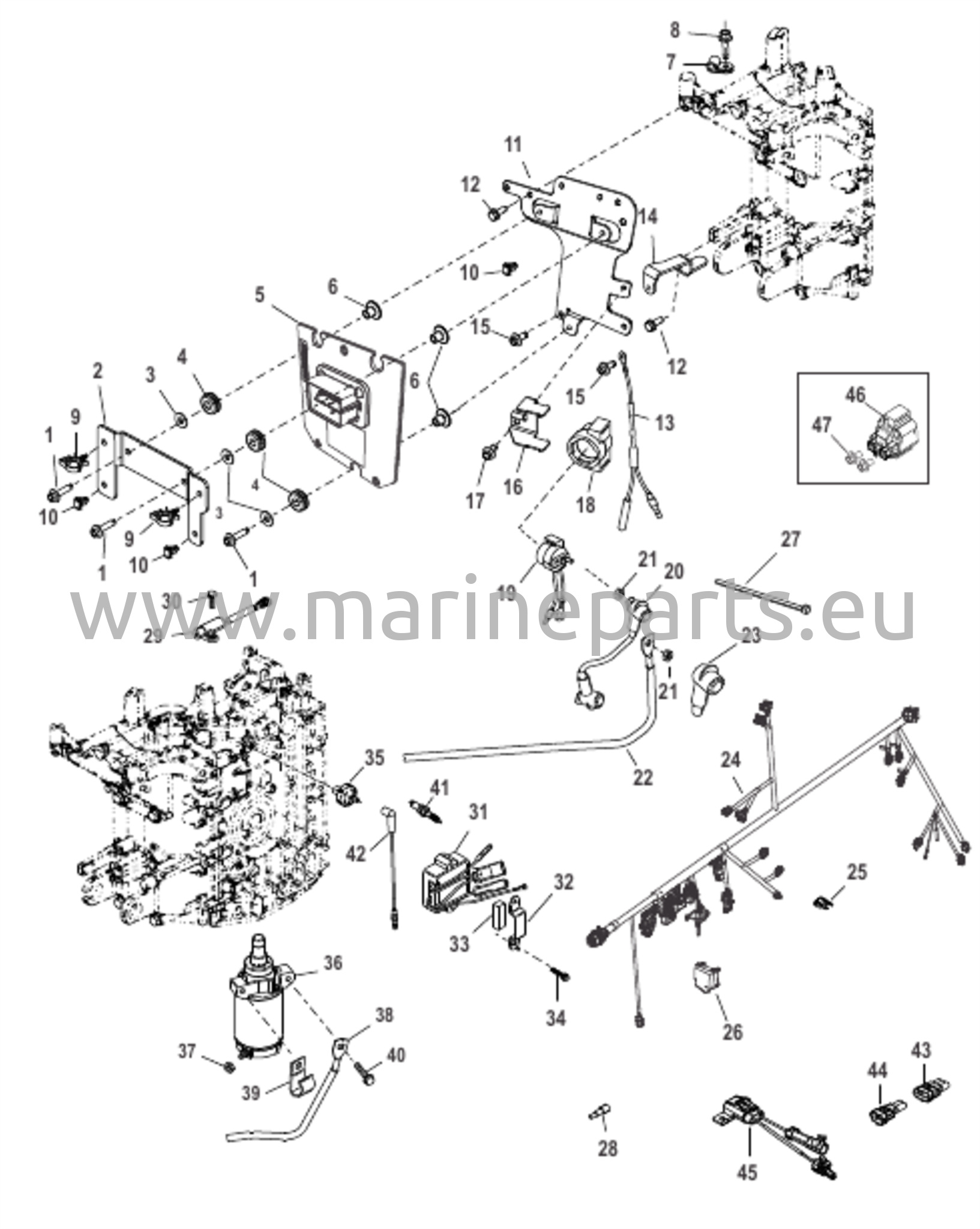 Sähkökomponentit 1C104334/0P560350 ja uudemmat
