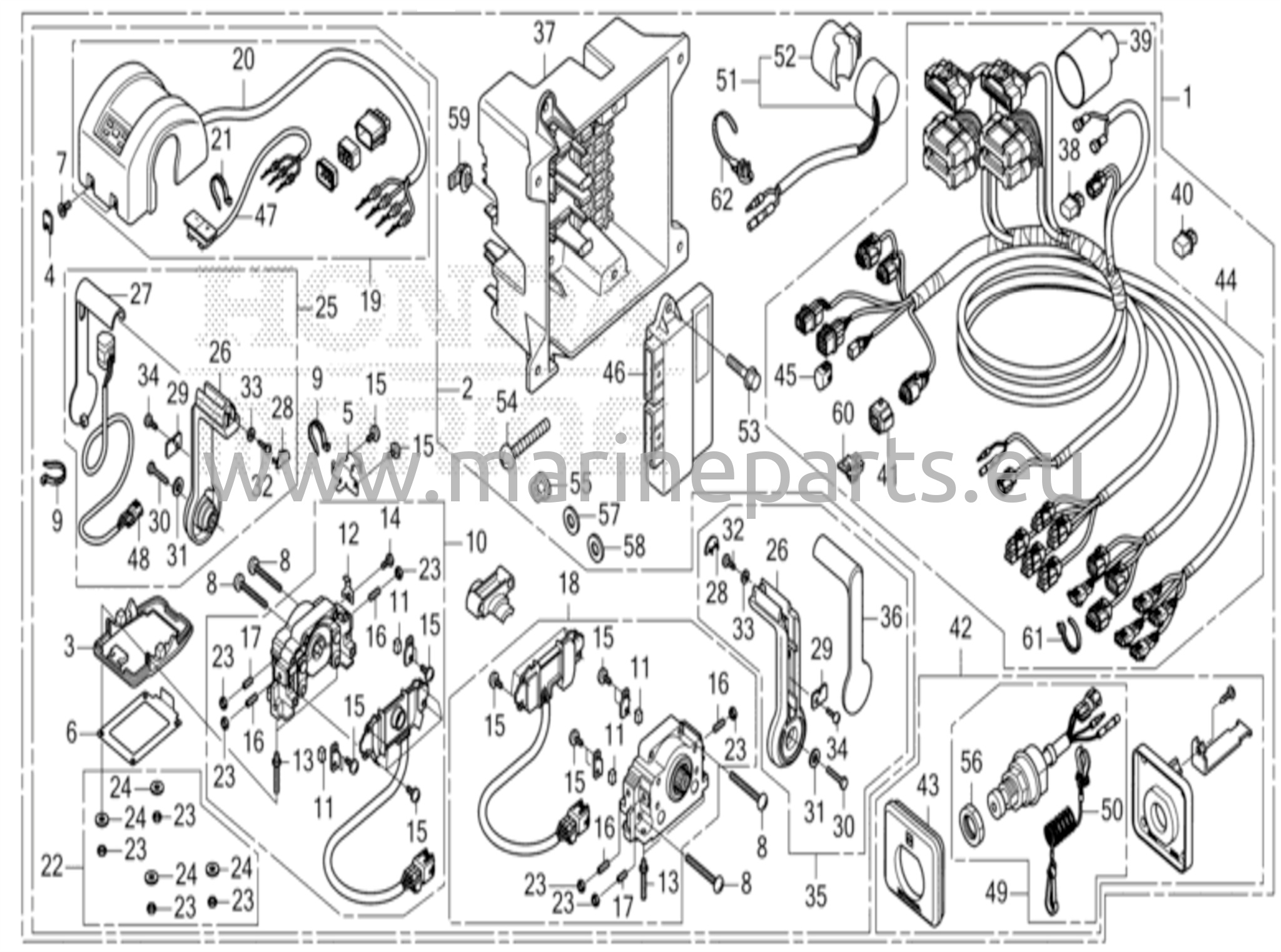 Kaukosäädin (yläasenteinen kaksityyppinen) (toinen) (dbw)