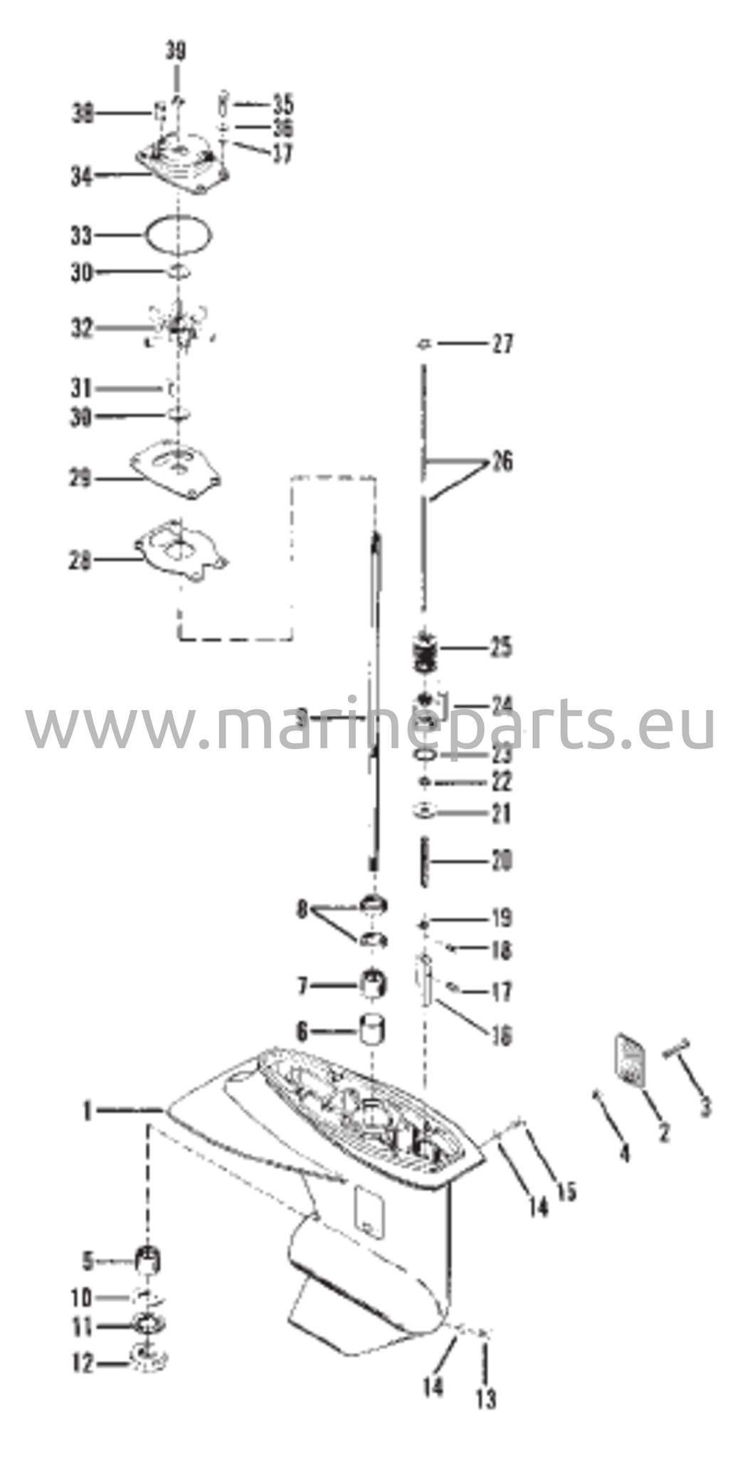 Vaihteiston kotelo (voimansiirtoakseli)