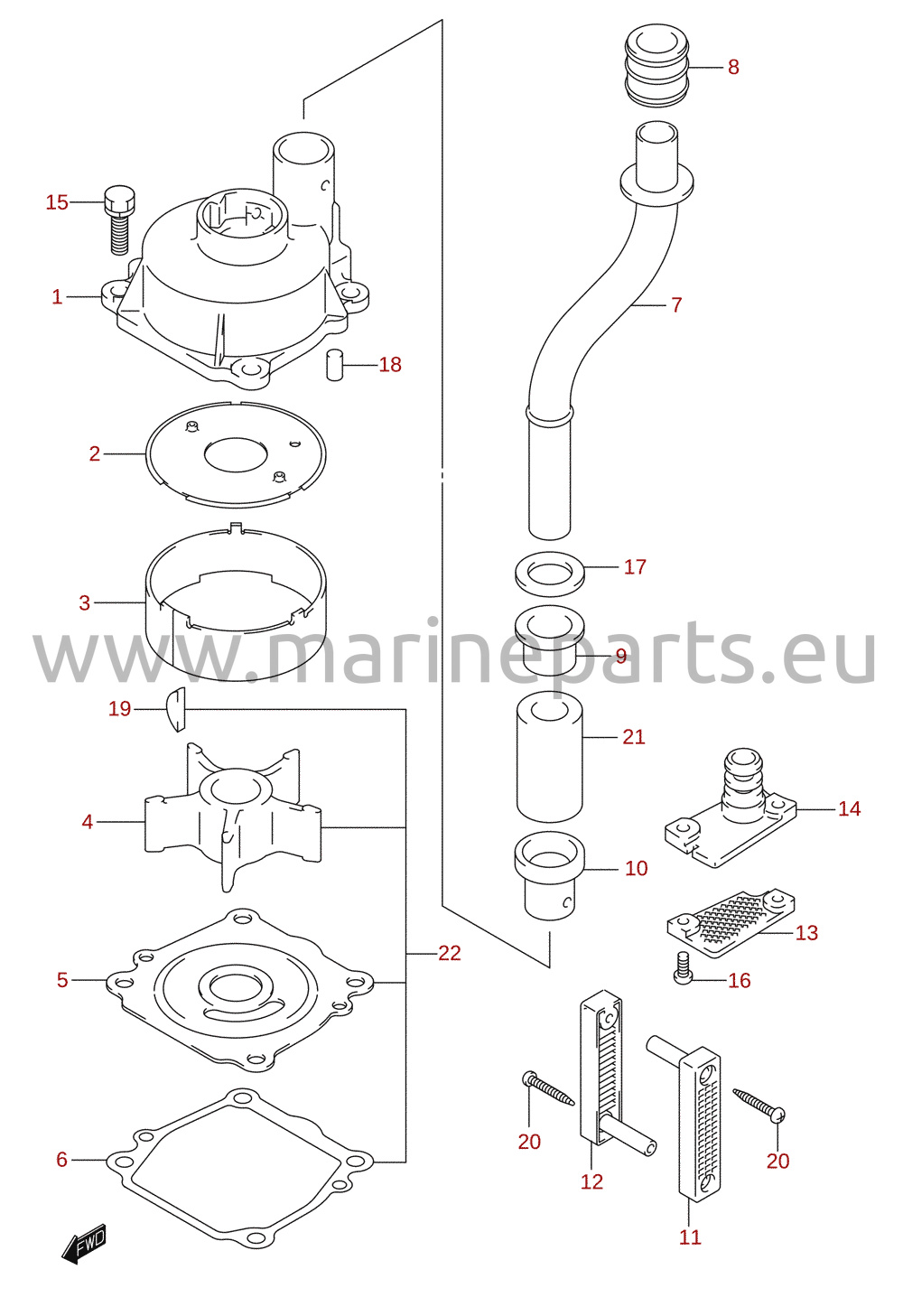 Vattenpump (DF115WT)