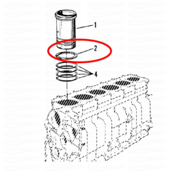 Kompensatsiooni seib silindrihülsile 0,15 mm