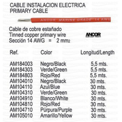 PRIMARY CABLE YELLOW 30 m.