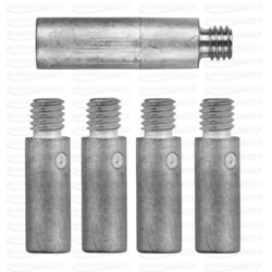Tsinkanoodi komplekt Yanmar 4LHA, 6LP, 6LY jaoks ilma messingist korkideta