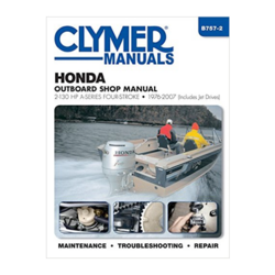 Honda päramootori käsiraamat: 4-taktiline 2-130 hp A-seeria 1976-2007