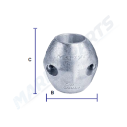 Võlli tsinkanood (1" võll)