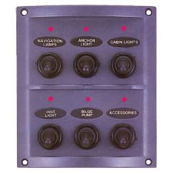 6 lülitiga lülitipaneel