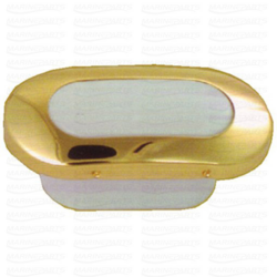 Väline ovaalne LED-tuli kuldne