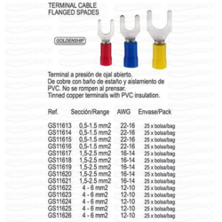 Vinüülisolatsiooniga hark kaabliking, sinine (25 tk)