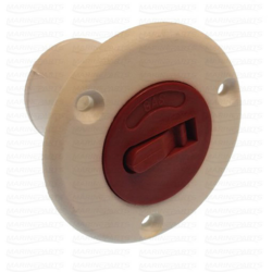 Valge plastikust kütusemahuti kork, 50 mm