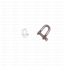 D-seekel AISI316 8 mm (25 tk)