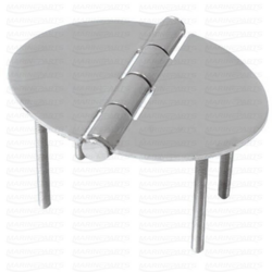 4 poldiga roostevabast terasest hing 51 x 35