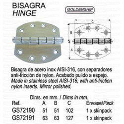 Roostevabast terasest ovaalne hing 126 x 127