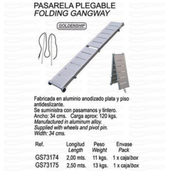 Alumiiniumist kokkukäiv laevatrepp 2,5 m