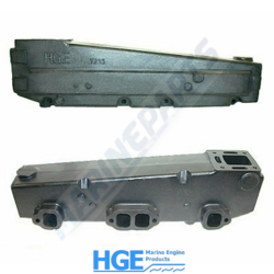 Mercruiser V8 GM 305/350 5.0/5.7 l väike-ploki vasakpoolne väljalaskekollektor