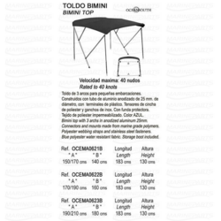 3 BOW BIMINI 170/190CM