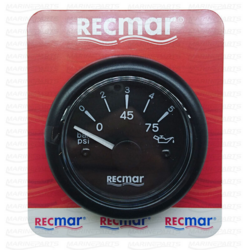 Must õlirõhu näidik 5 bar 