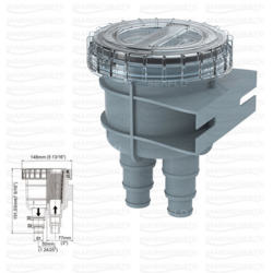 Mereveefilter voolikule 25/32/38 mm