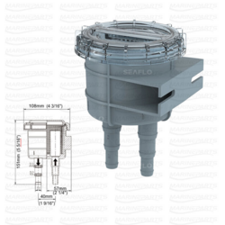 Mereveefilter voolikule 13/16/19 mm