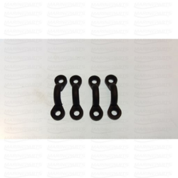 Neljane pakk - must plastikust kinnitusaas