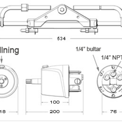 Hüdrauliline roolisüsteemi komplekt Baystar 150 hp