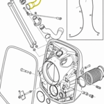 Raakavedenjäähdytysletku Volvo Penta D4 & D6